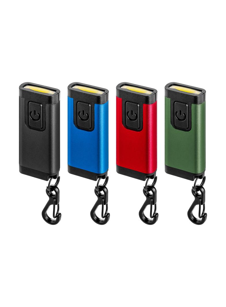 Mini latarka/brelok LED COB, 150lm, 180mAh, 5500K, kolor mix