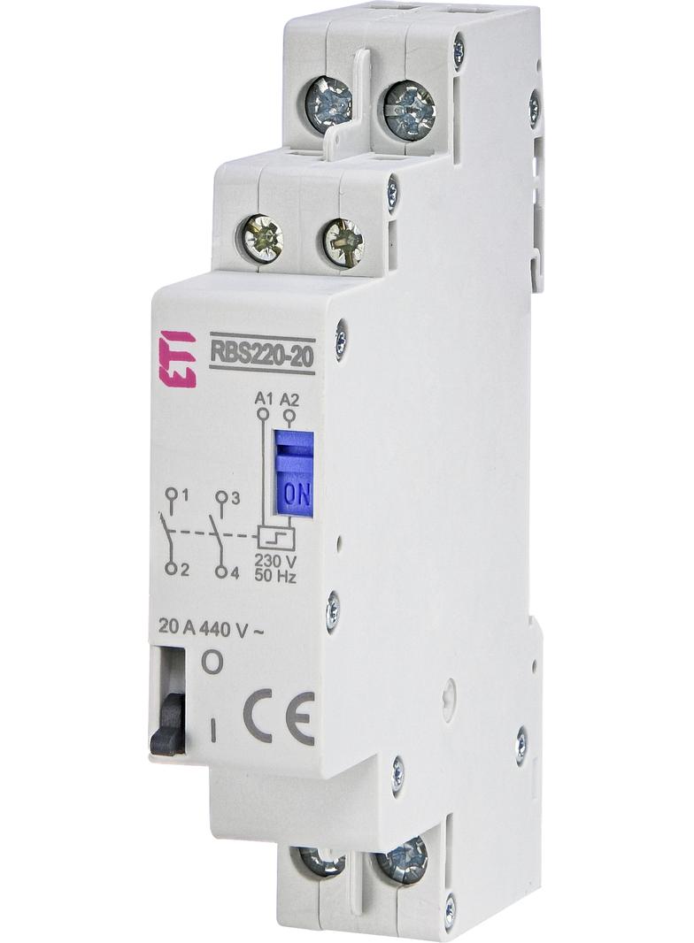 Stycznik bistabilny 20A 2P 1M RBS220-20-230V AC 002464103 ETI