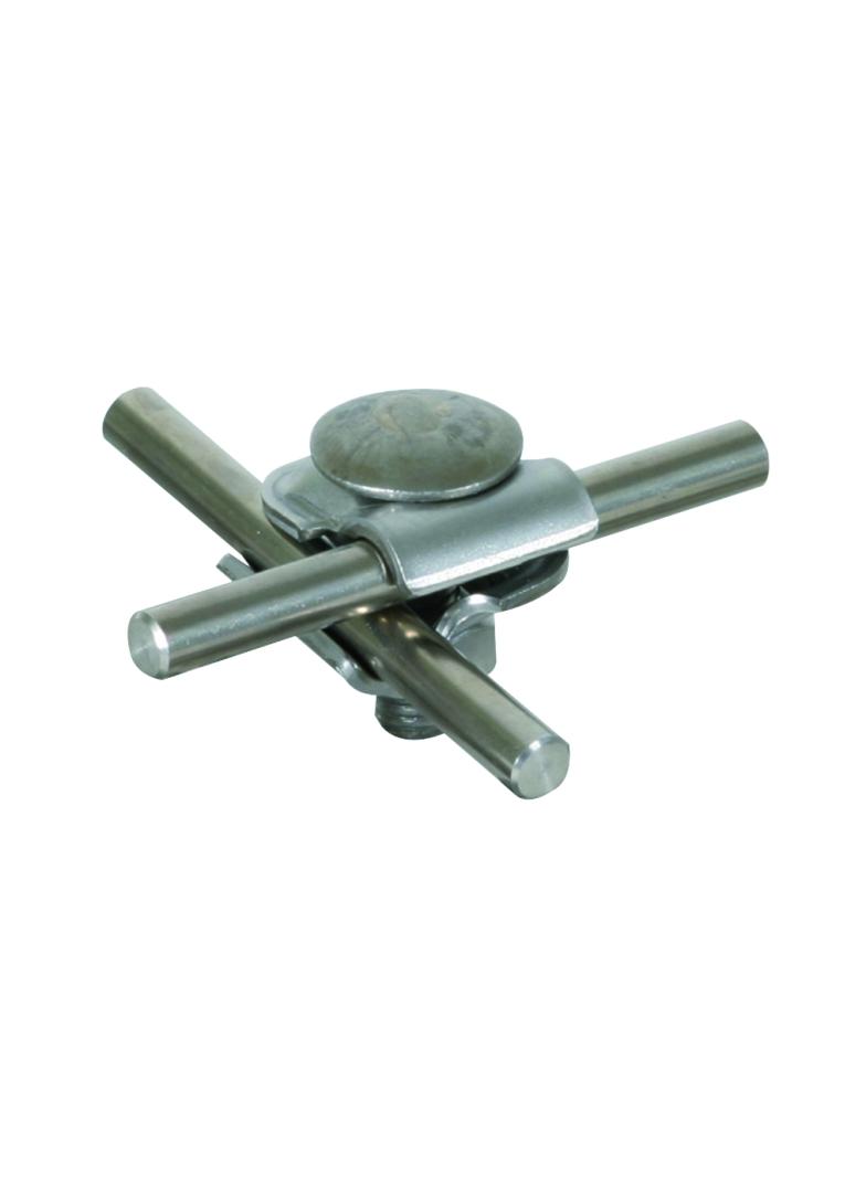 Zacisk uniwersalny mmV do drutu 6-8 mm, stal nierdzewna NIRO