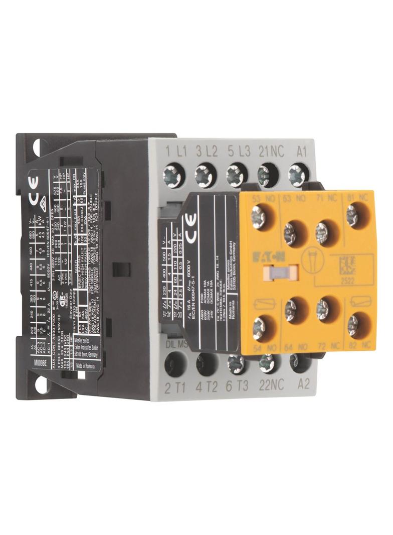 DILMS9-R23(110V50HZ,120V60HZ) Stycznik mocy safety 9A 3P + 2Z + 3R sterowanie AC 191734 EATON