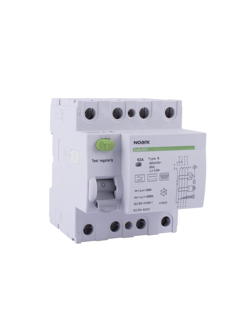 Ex9LB63 3P+N 40A 100mA Wył. różn., Icn=10kA, 3P+N, In=40A, I?n=100mA, typ B