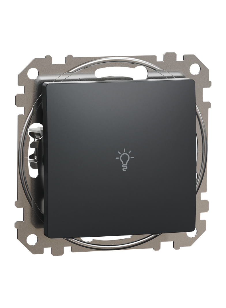 Sedna Design & Elements, przycisk światło, czarny antracyt