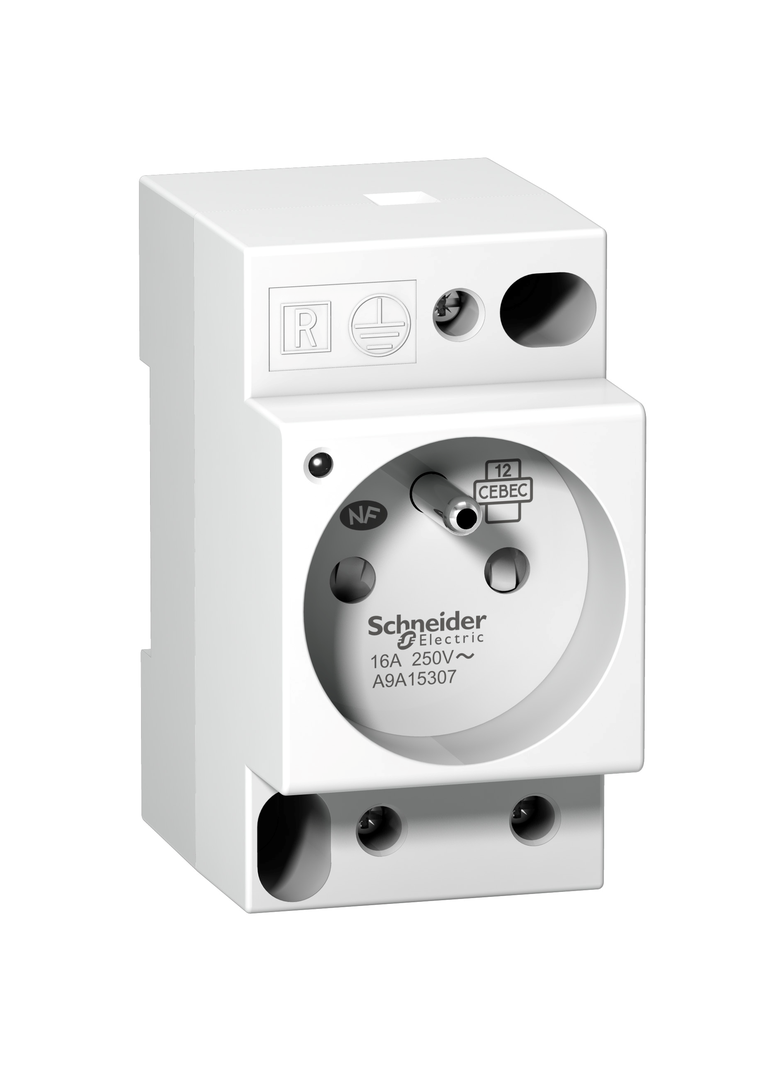 Gniazdo modułowe Acti9 iPC-F-I z bolcem, z lampką