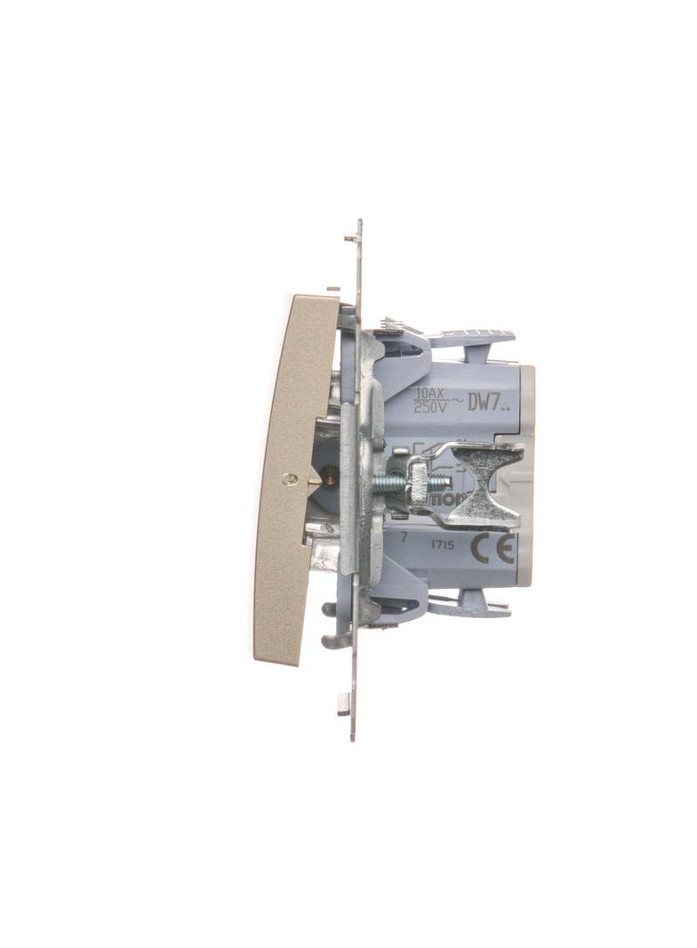 Simon 54 Łącznik krzyżowy 10A 250V szybkozłączka złoty mat DW7.01/44 KONTAKT