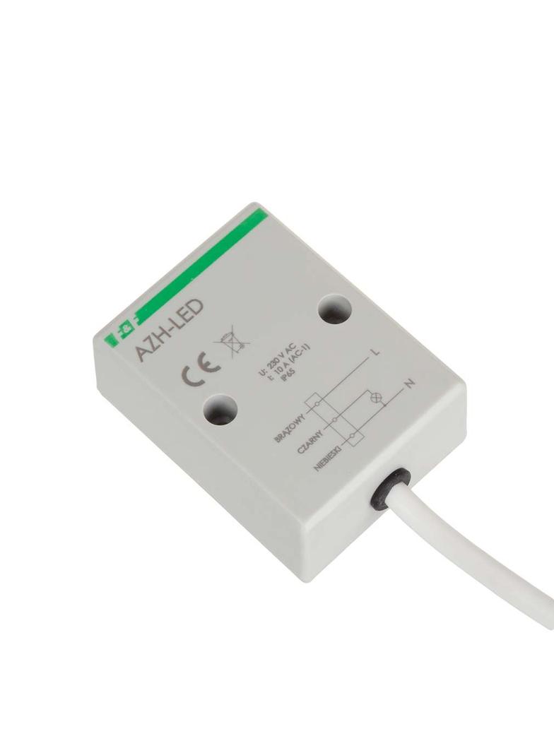 Automat zmierzchowy z wewnętrznym czujnikiem światłoczułym do załączania oświetlenia LED AZH-LED F&F
