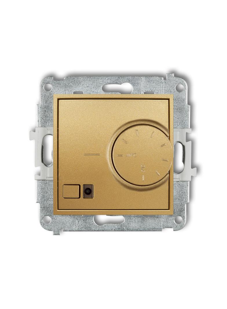 ICON Mechanizm elektronicznego regulatora temperatury z czujnikiem podpodłogowym złoty