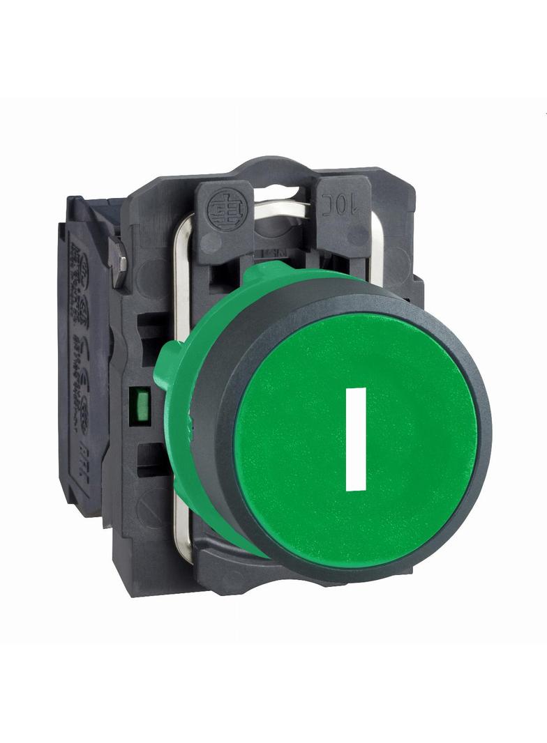 Harmony XB5 Przycisk płaski zielony, plastikowy XB5AA3311