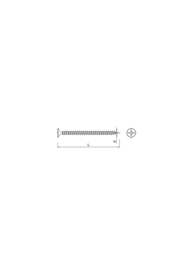 Wkręt do płyt G-K 3,5x25mm na taśmie do blach /1000szt./ R-FSC-3525 RAWLPLUG