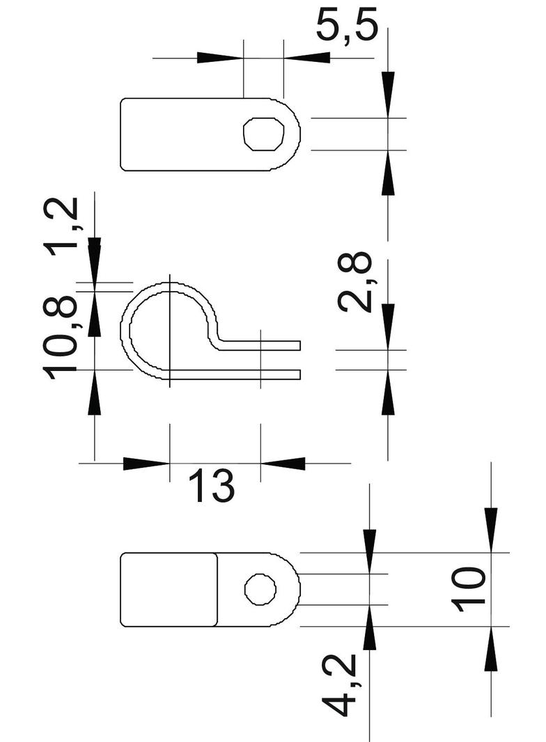 255, OBEJMY MOCUJĄCE 11MM POLYAMID