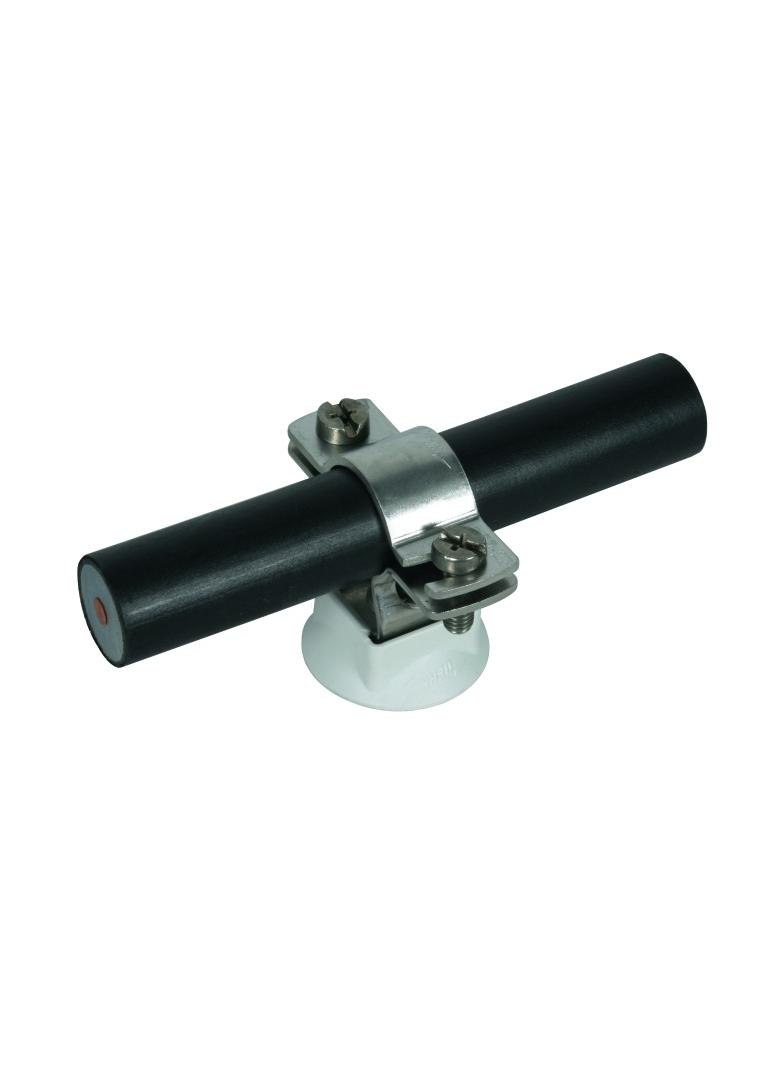 Wspornik do H VI/CUI, o fi 20-23 mm z podstawką z tworzywa, stal nierdzewna NIRO