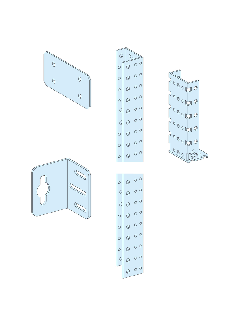 Rozdzielnice PrismaSet, słupek montażowy do obudów IP55