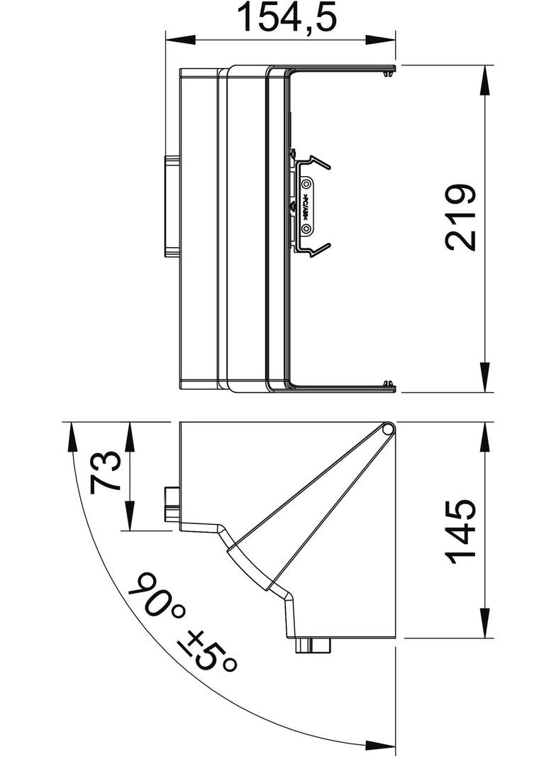 GK-IH70210RW, Naroże wewnętrzne ruchome