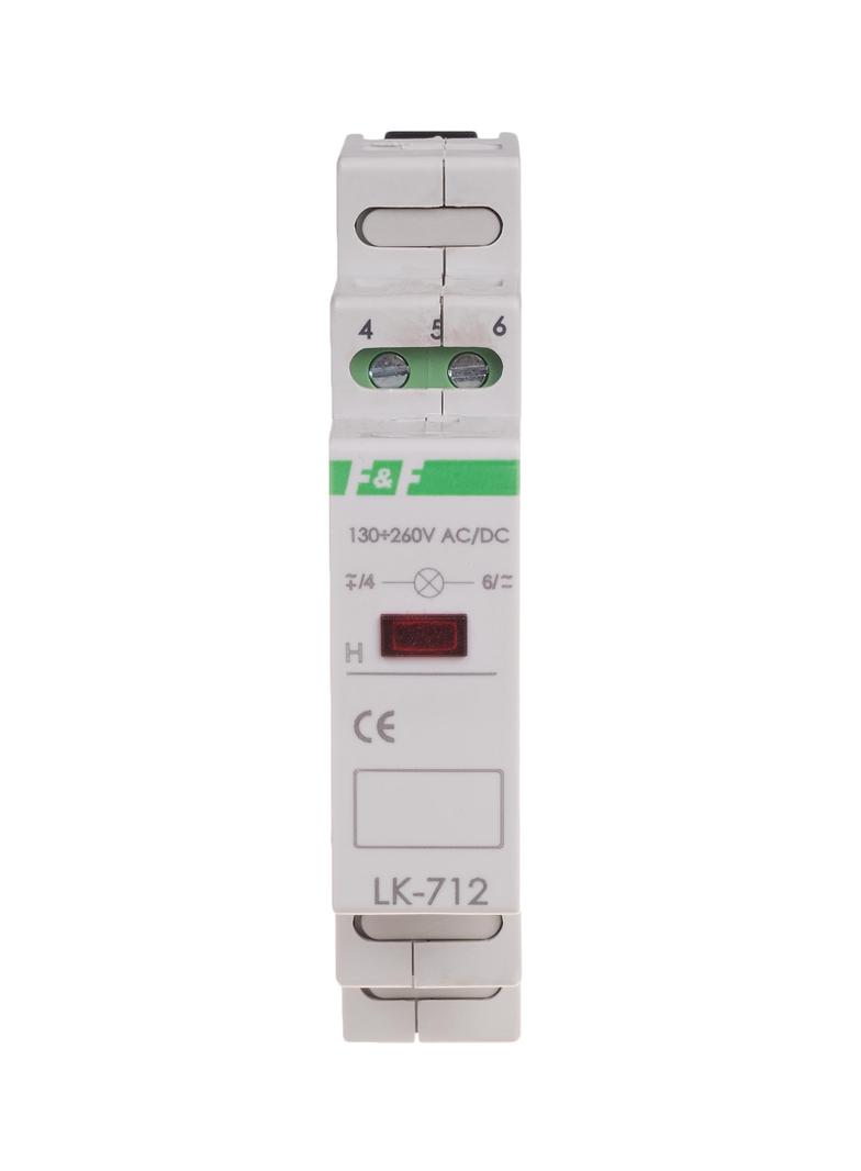 Lampka kontrolna zasilania - jednofazowa LK-712 R 30-130V LK-712R-30-130V F&F