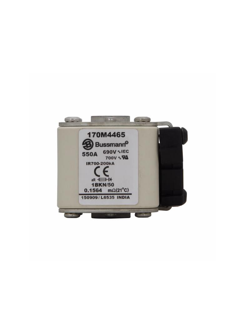 FUSE 550A 690V 1BKN/50 AR UC Wkładka szybka 550A AC 690V rozmiar 1 53x69x51 mm aR IEC UL, 170M4465 E