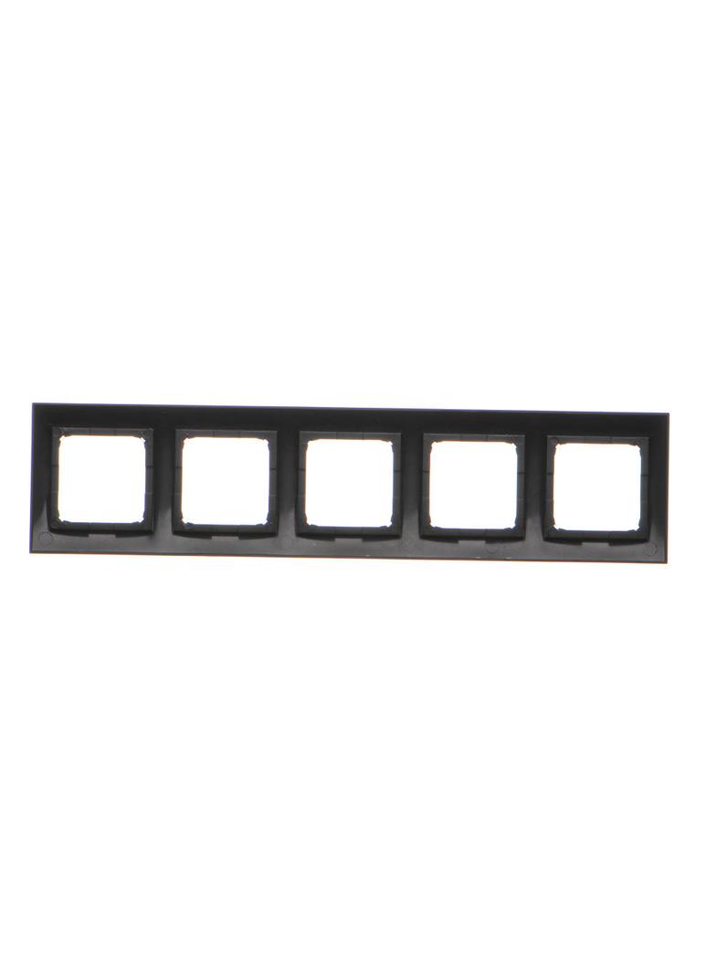 Simon 54 Premium Ramka 5-krotna PREMIUM IP20 / IP44 czarny DR5/49 KONTAKT