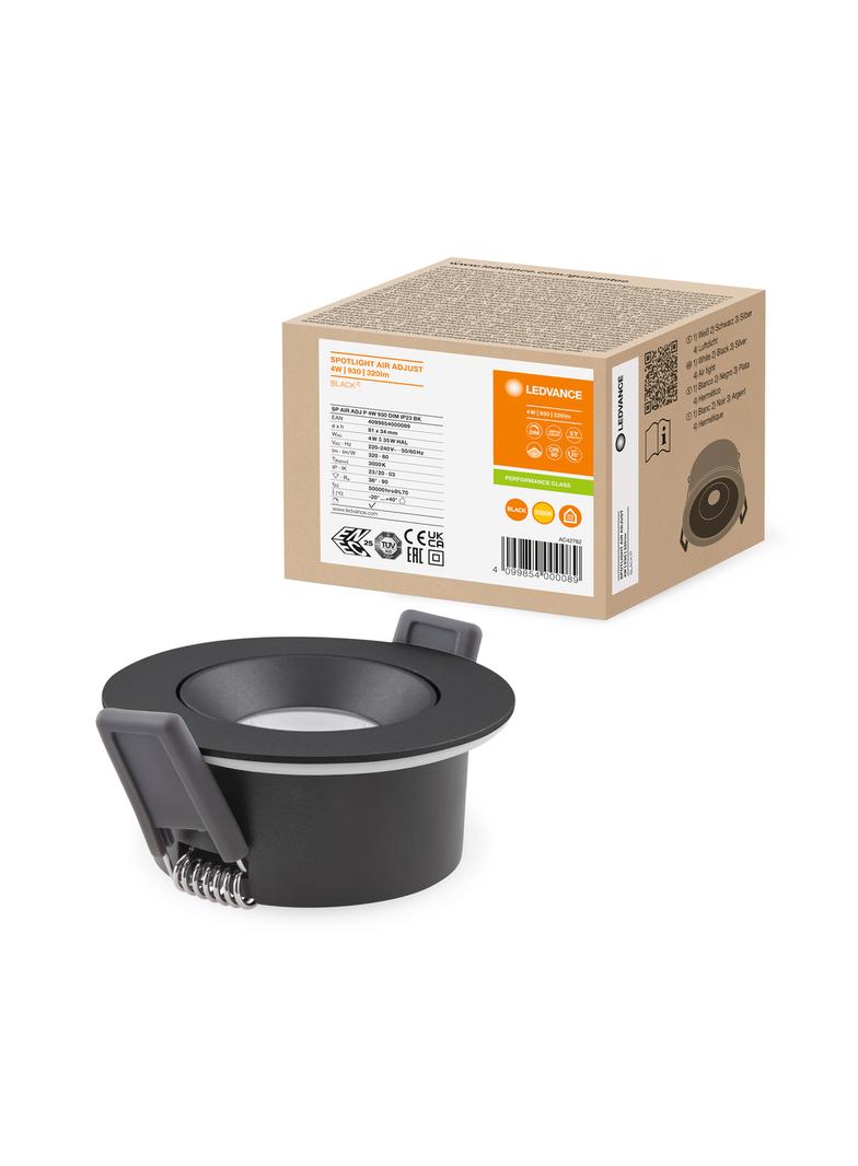 Oprawa SP AIR ADJ P 4W 930 DIM IP23 BK