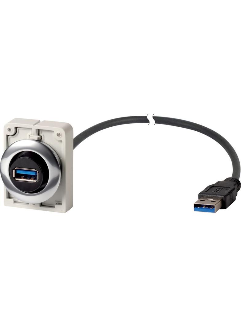 M30C-FUSB-30 Gniazdo USB 30mm płaskie z kablem 30cm 187083 EATON
