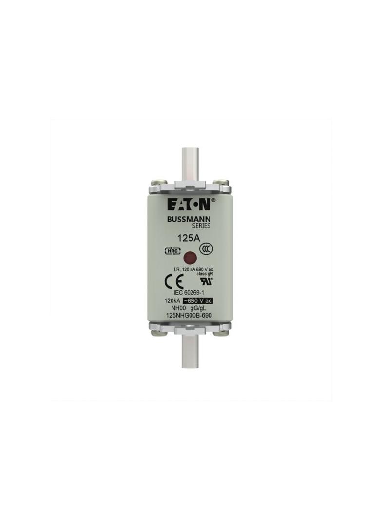 NH FUSE 125AMP 690V gG SIZE 00 Wkładka NH00 125A 690V GL/GG podwójny wskaźnik 125NHG00B-690 EATON