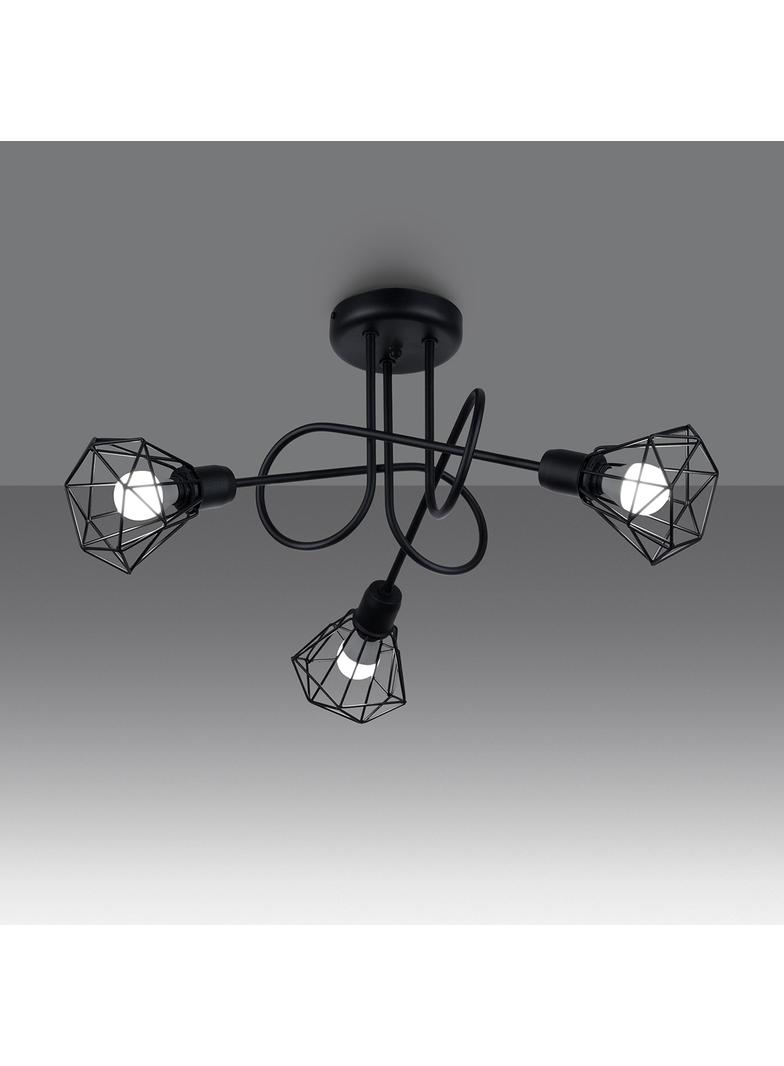 Sollux Żyrandol ARTEMIS 3S czarny SL.1109