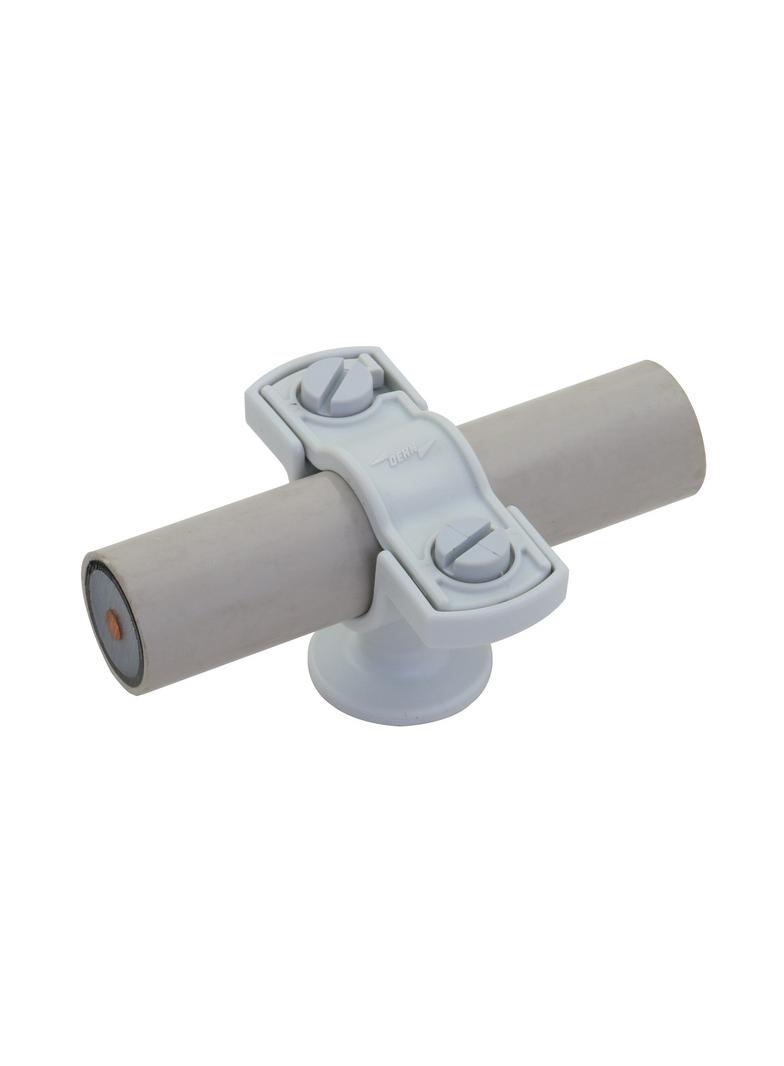 Wspornik do przewodu HVI 23 mm, PA/szary