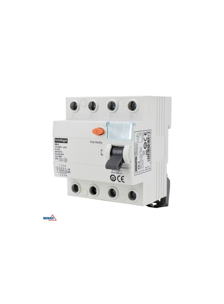 WYŁĄCZNIK RÓŻNICOWOPRĄDOWY A 4P 40A 30mA SCHELINGER