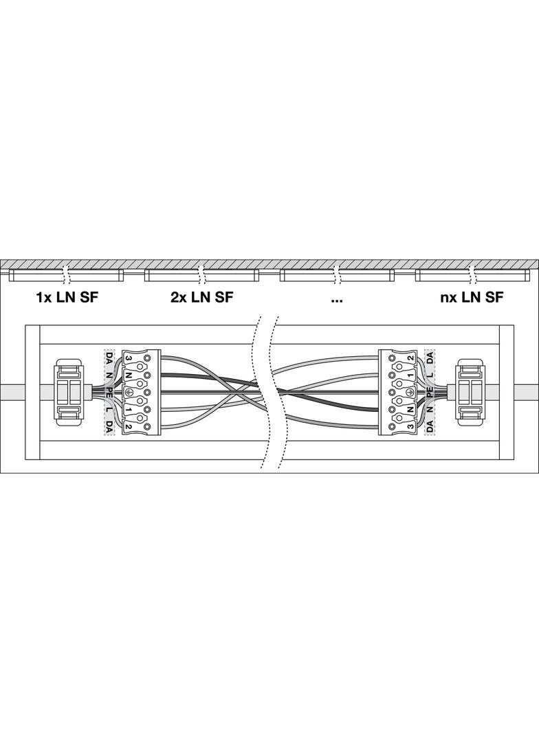 Oprawa liniowa LINEAR SURFACE 1200 P 32W 830 white IP44 DALI