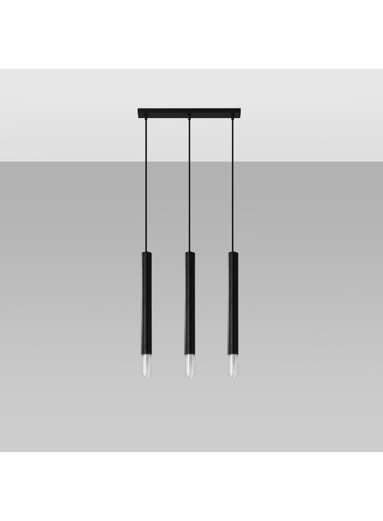 Sollux Lampa wisząca WEZYR 3 czarna