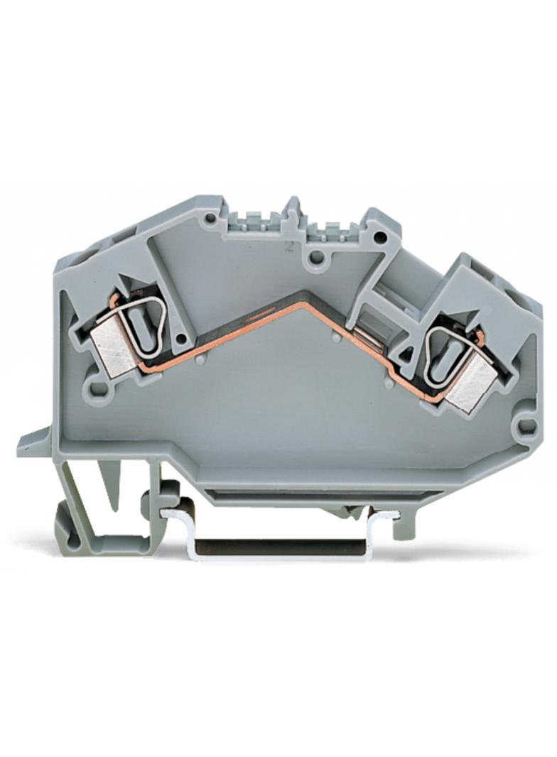 topJob złączka 2-przewodowa 4 mm2 szara