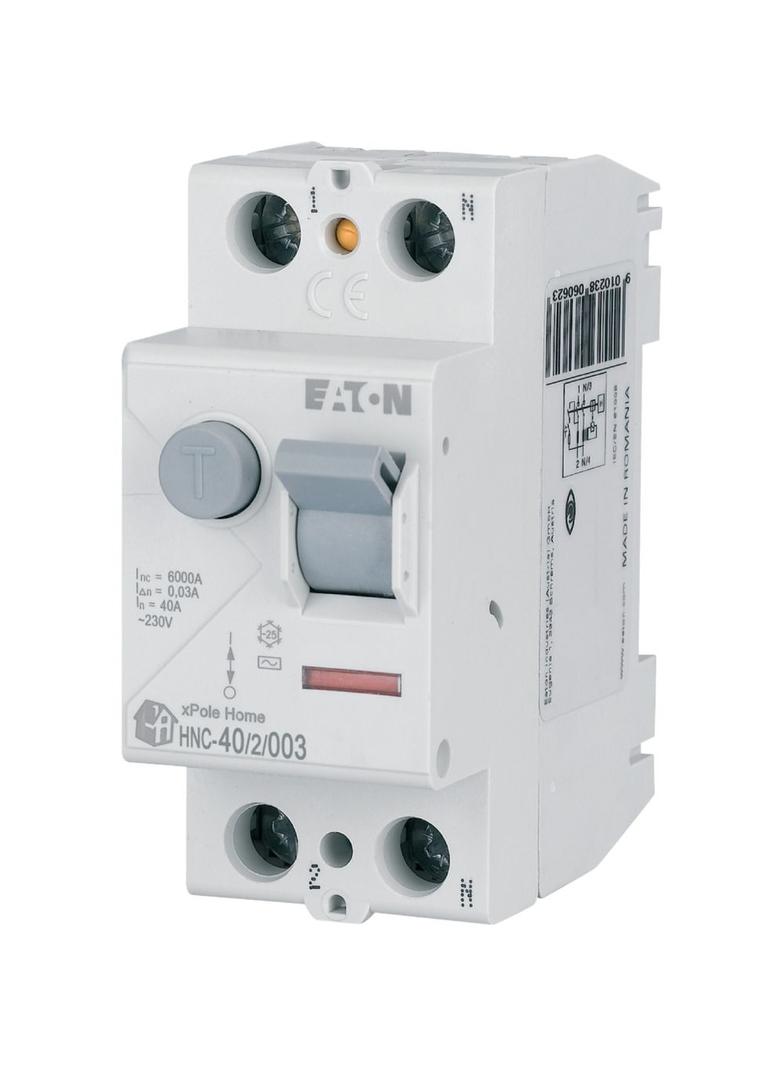 HNC-40/2/003 Wyłącznik różnicowoprądowy 6kA 40A 2P 30mA typ AC 194691 EATON