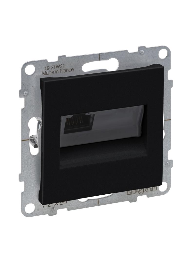 SUNO - Gniazdo RJ45/kat 5E UTP, Czarny, Legrand