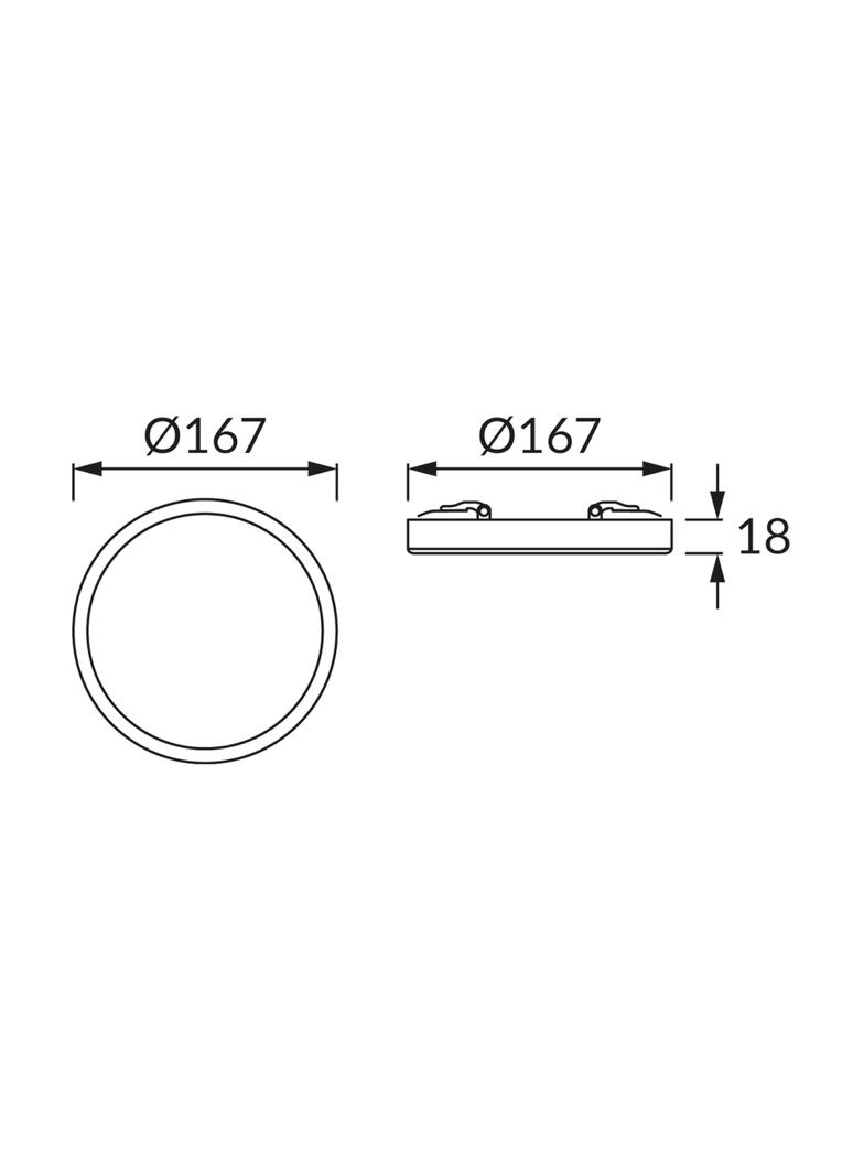 Oprawa sufitowa SMD LED OLGA LED C 12W WHITE CCT