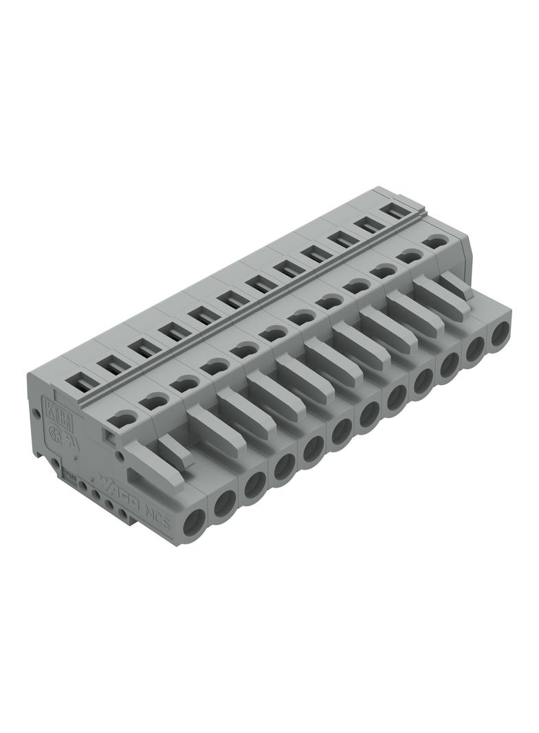 Gniazdo MCS‑MIDI Classic 12‑biegunowe szare raster 5mm 231‑112/026‑000 /25szt./ WAGO