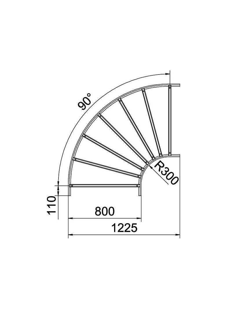 SLB 90 1180R3 FT Łuk 90°