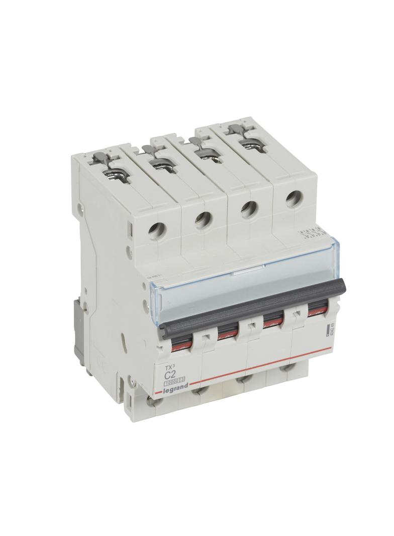 WYŁĄCZNIK NADPRĄDOWY S 314 4P C 2A 10000A SERII TX3, Legrand