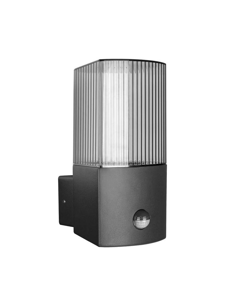 PEONIA oprawa ogrodowa hermetyczna z czujnikiem PIR E27 max. 15W IP54 czarna