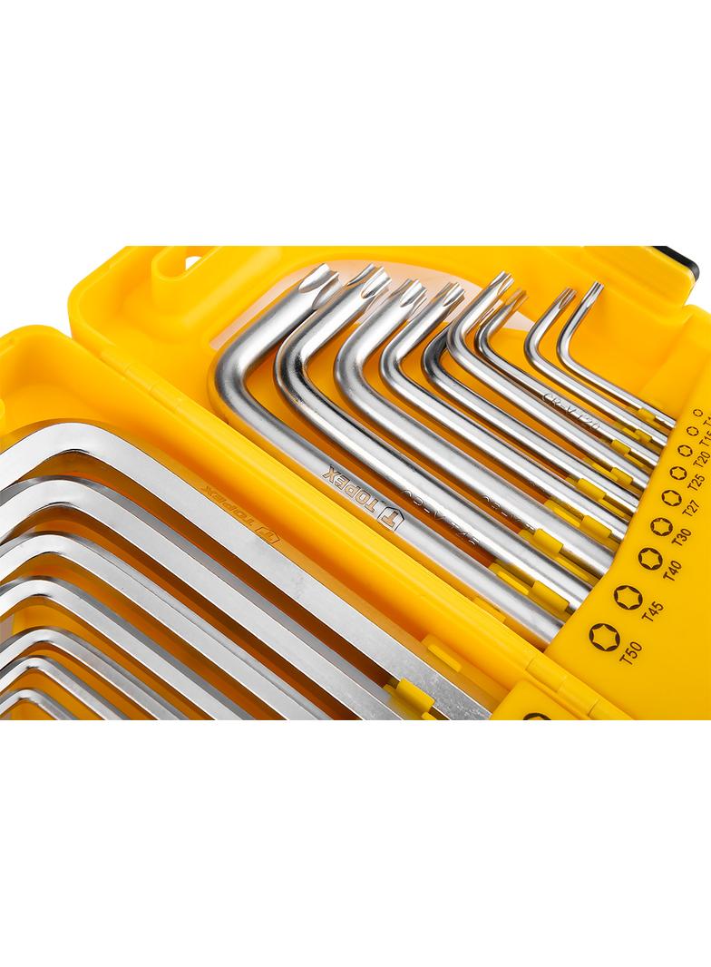 Klucze sześciokątne i Torx, zestaw 18 szt.