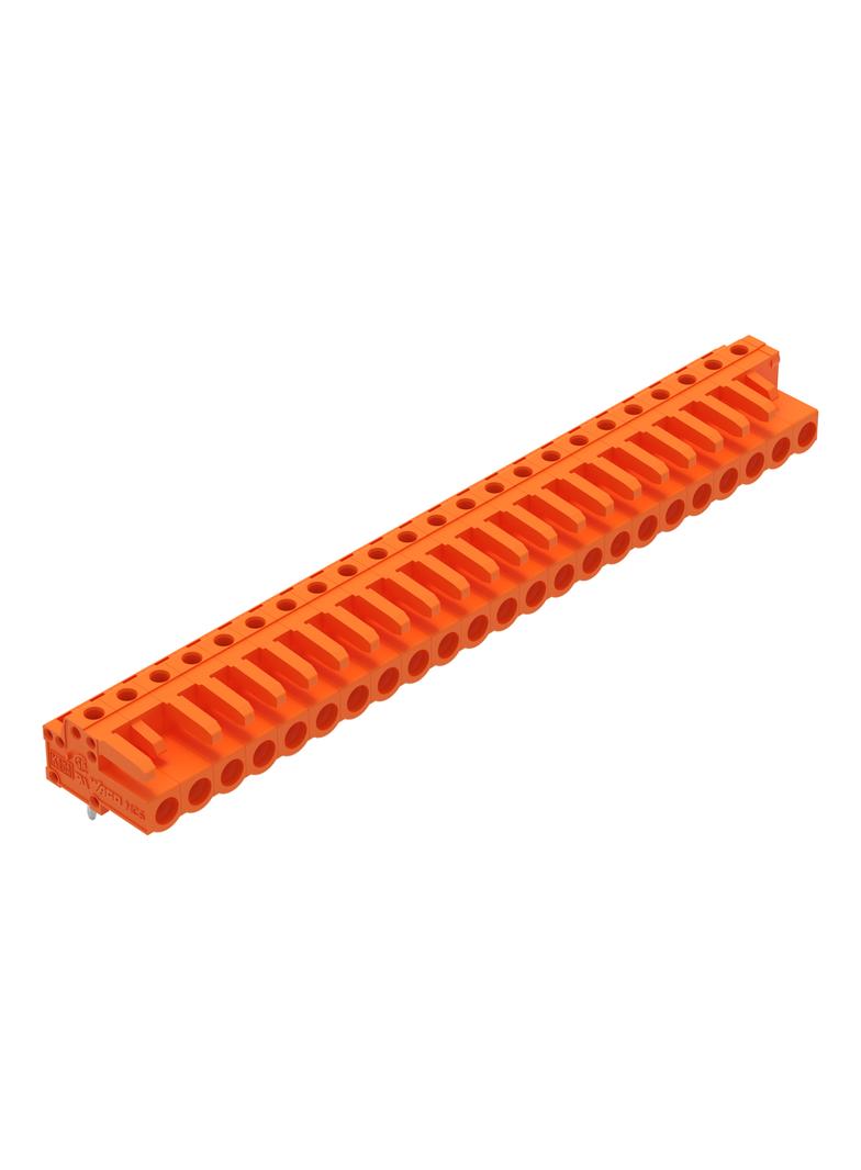 MCS-MIDI Classic gniazdo kątowe 23-bieg. pomarańczowe raster 5,08 mm /10szt./ WAGO