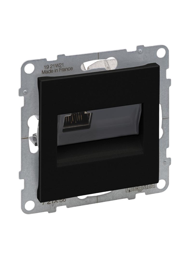 SUNO - Gniazdo RJ45/kat 6 STP, Czarny, Legrand