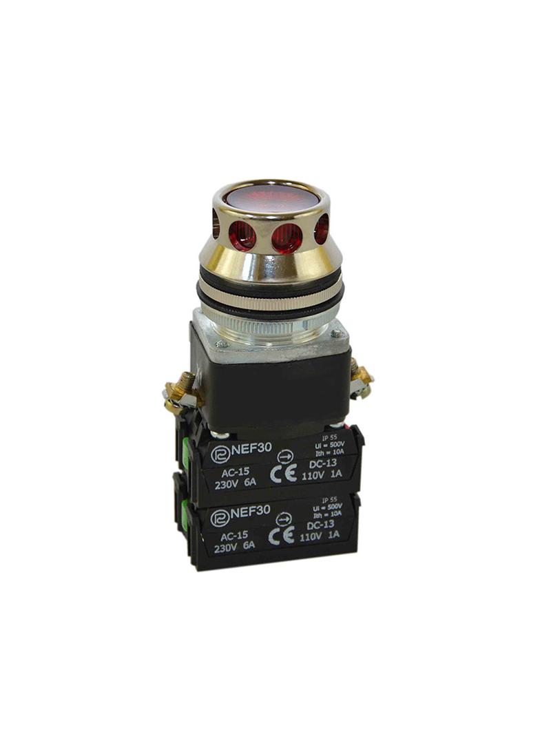 Przycisk NEF30-KL3XY/24V czerwony W0-NEF30-KL 3XY C PROMET