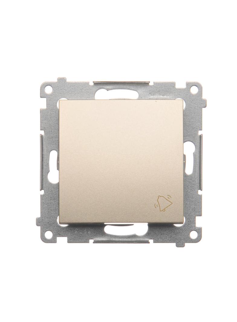 Simon 54 Przycisk „dzwonek” 16A z. śrub. złoty mat