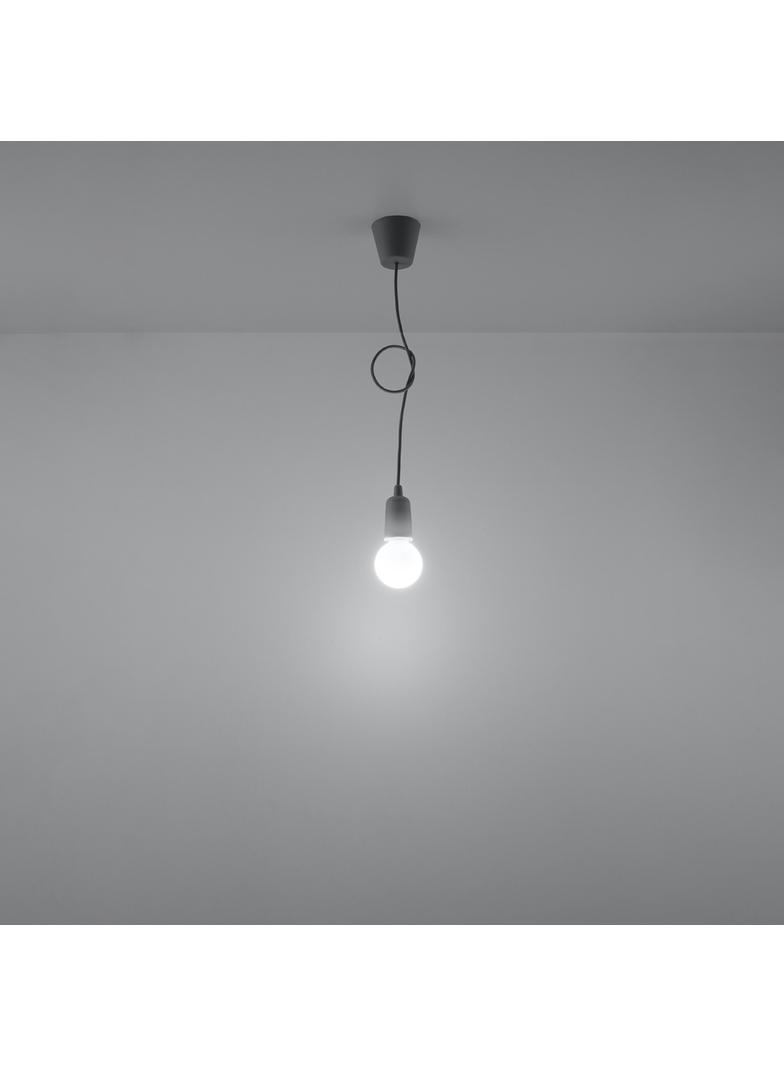 Sollux Lampa wisząca DIEGO 1 szara SL.0575