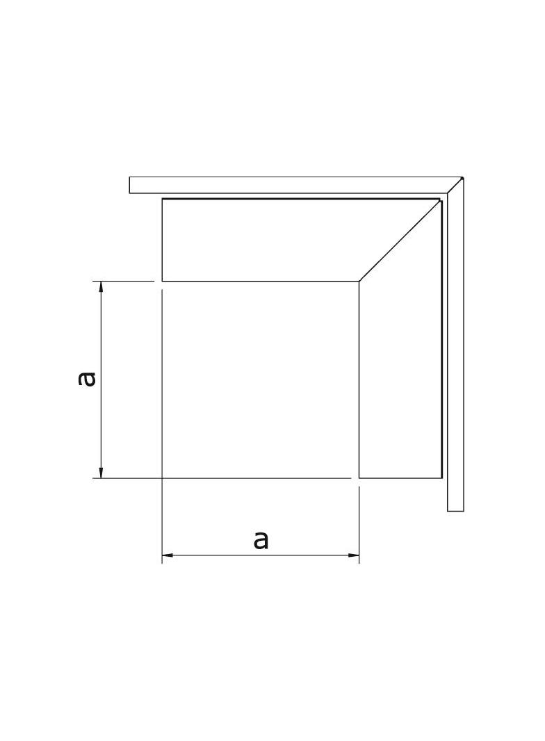 NAROŻE PŁASKIE LKM 60X60 CZB.