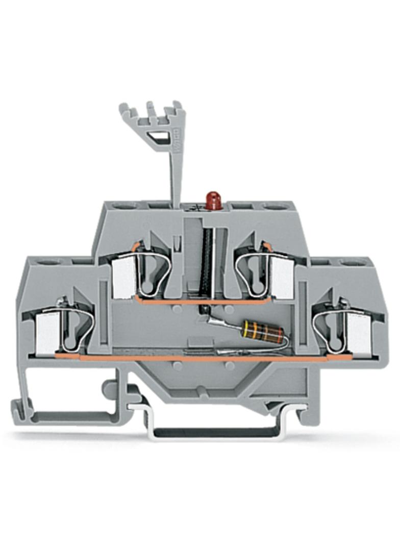 dwupiętrowa złączka diodowa 4 mm2