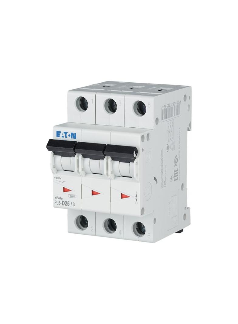 PL6-D25/3 Wyłącznik nadprądowy 6kA D25A 3P 286615 EATON