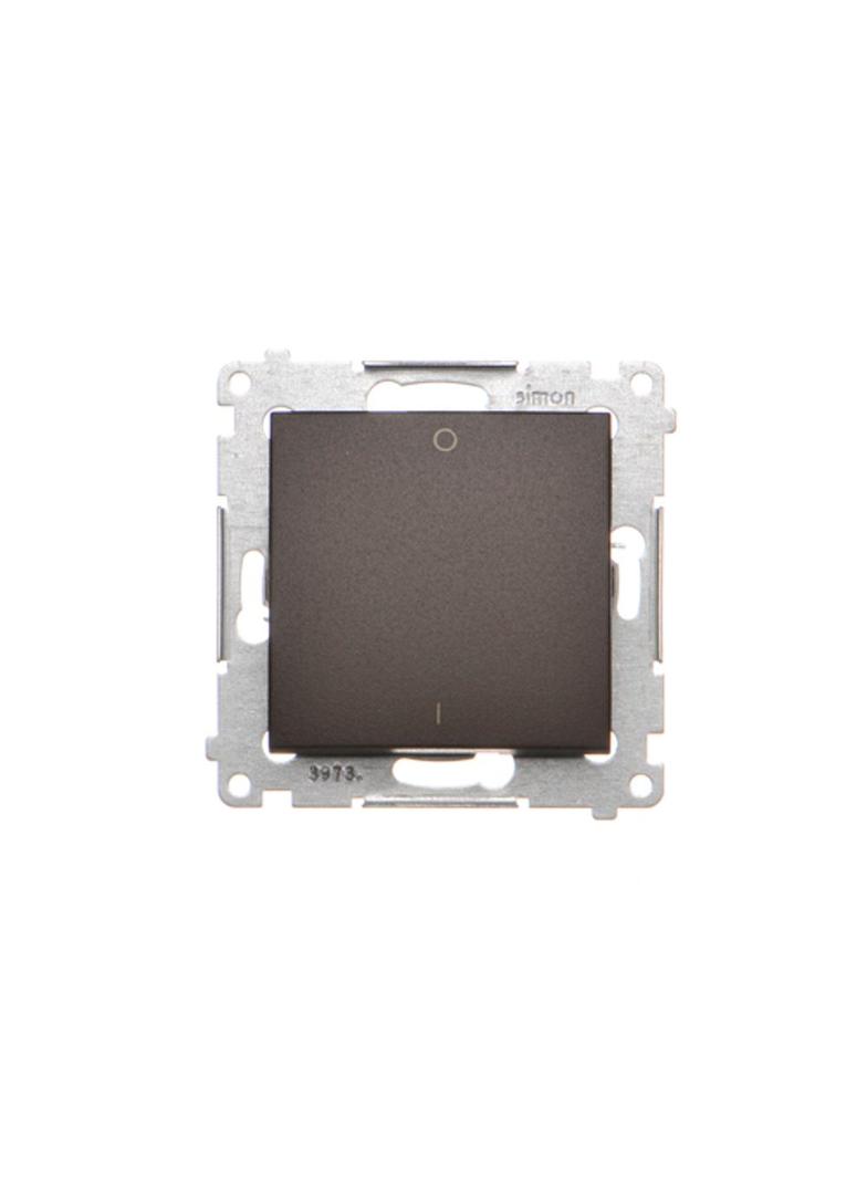 Simon 54 Łącznik dwubiegunowy 10A szybkozłączka brąz mat