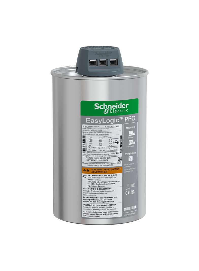 EasyCan kondensator - 28,8/34,6 kvar - 480 V - 50/60Hz