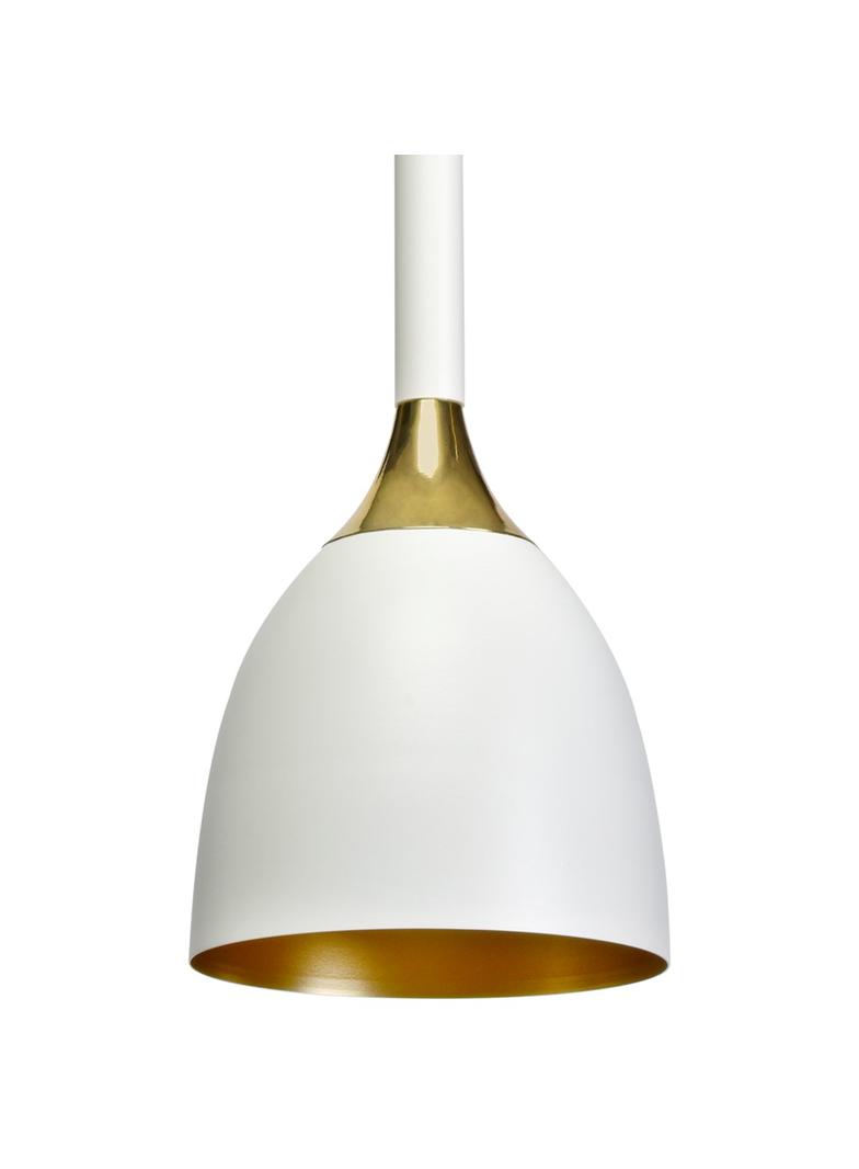 MILAGRO Lampa wisząca CLARK WHITE/GOLD 1xE27