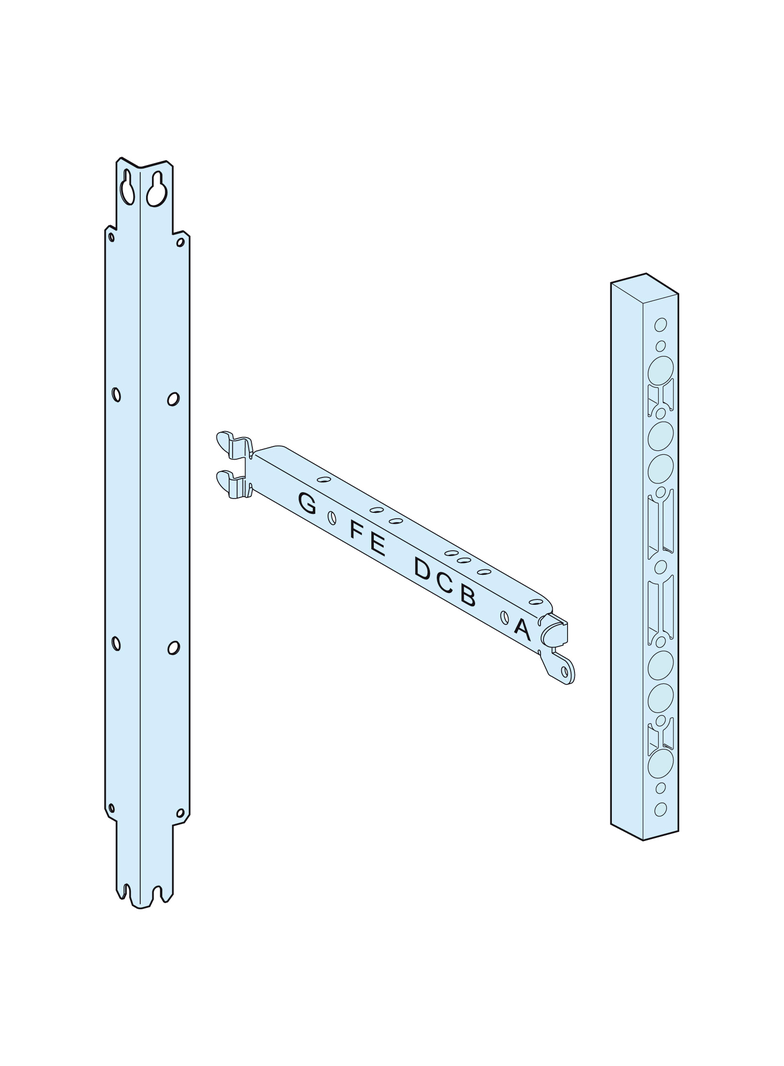 Rozdzielnice PrismaSet, płyta montażowa do aparatu ISFL630 185 mm między środkami 650mm