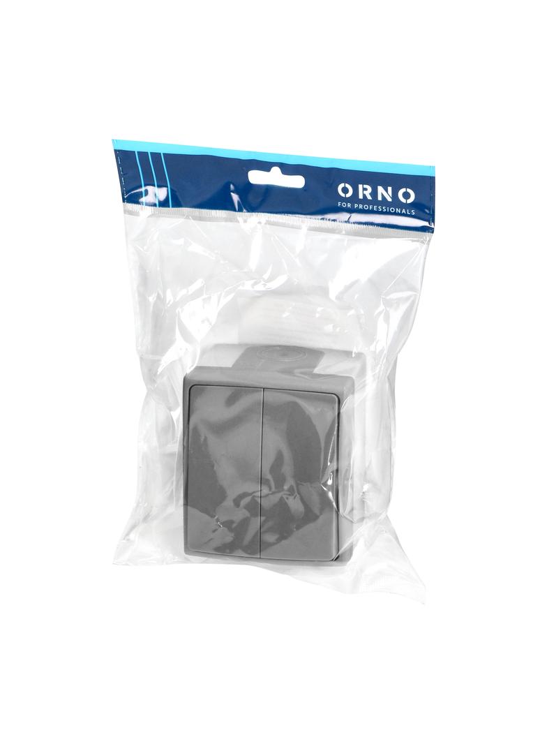Łącznik świecznikowy AQUATIC PRO IP55, 10A, 230V AC, Szaro-Grafitowy OR-OE-7401/GR ORNO