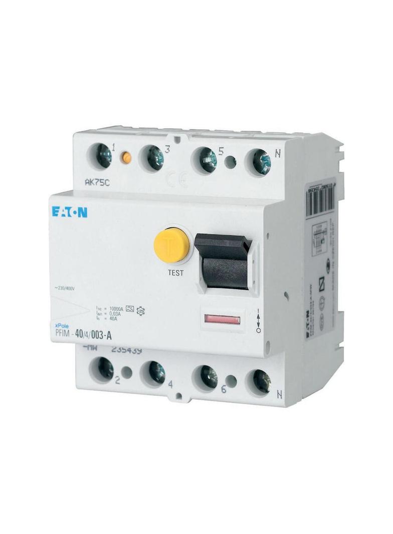 PFIM-40/4/05-A-MW Wyłącznik różnicowoprądowy 10kA 40A 4P 500mA typ A 235442 EATON